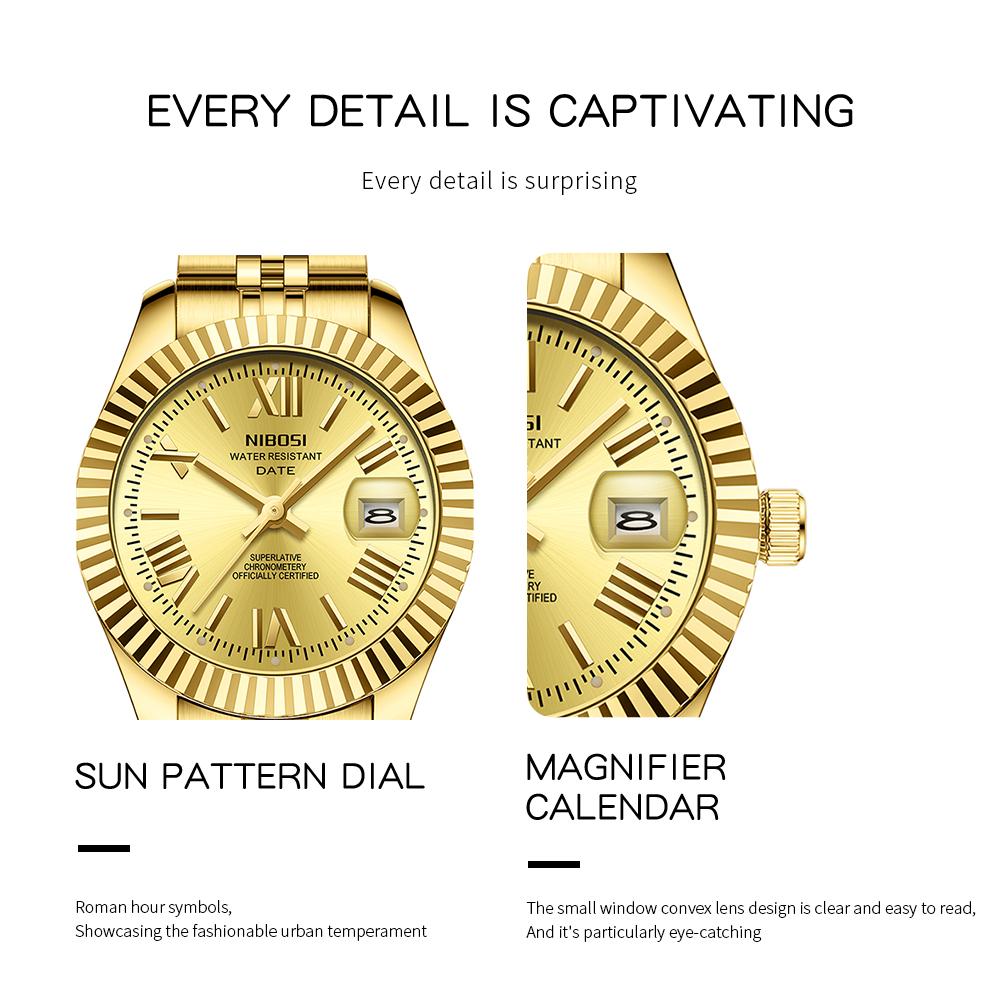 NIBOSI Rose Gold Women's Watches with Date Stainless Steel Luxury Ladies Watches with Small Writs Watches for Women Waterproof Elegant Dress Quartz Analog Women's Wrist Watches Reloj de Mujer NIBOSI Rose Gold Women's Watches with Date Stainless Steel Luxury Ladies Watches with Small Writs Watches for Women Waterproof Elegant Dress Quartz Analog Women's Wrist Watches Reloj de Mujer