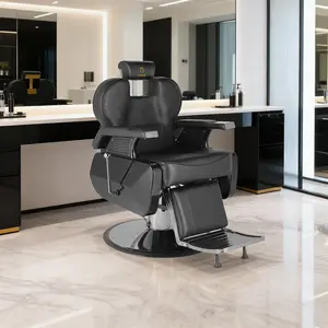 Salon Chair Barber Chair Hydraulic Recline Barber Chairs Hair Chair for Barbershop Hair Salon Equipment Styling Chair with Heavy Duty Hydraulic Pump