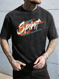 Mens Pure - Black T-Shirt: New Spirit Surge: The Next Generation Mens Black Tee - Premium