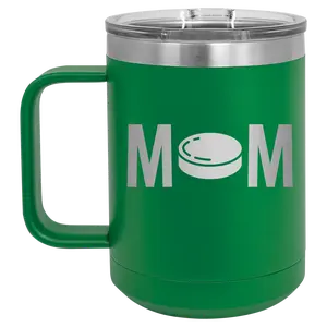 Mom Hockey 15 oz Mug | Green
