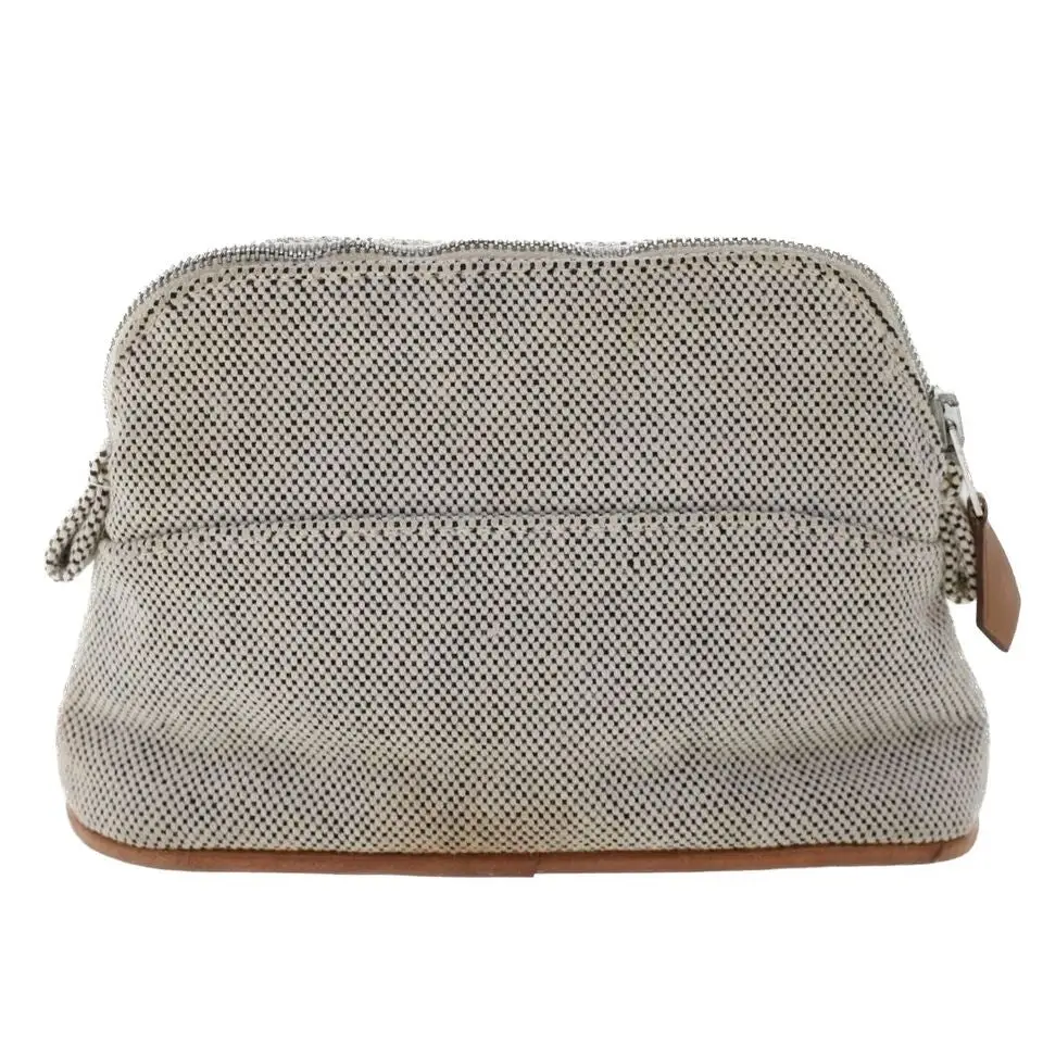 Pre-owned Hermes Cotton clutches & wristlets Hermès Canvas Pouch