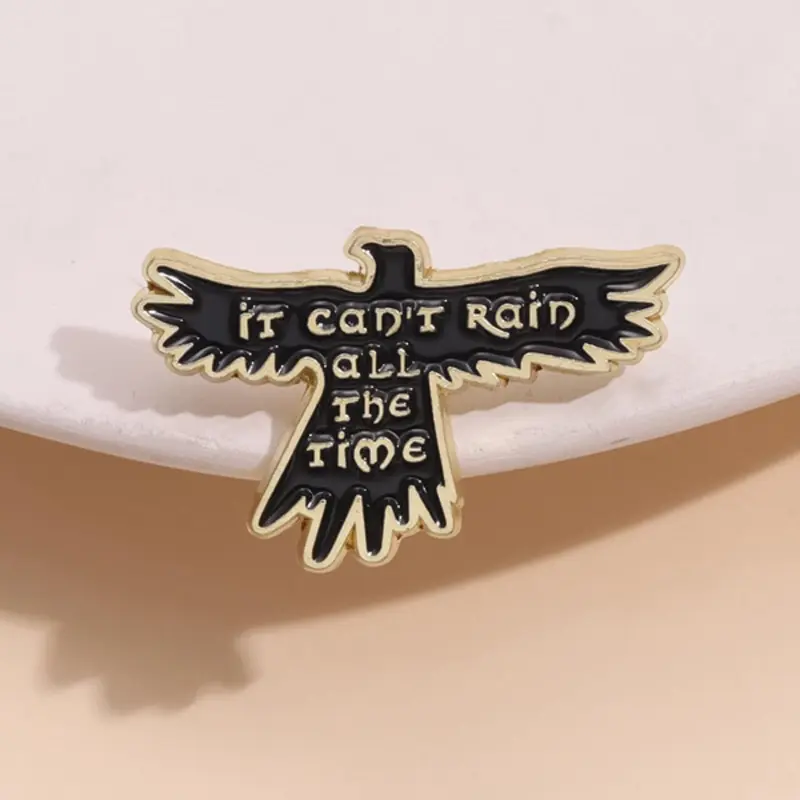 Eagle & Letter Design Brooch, Durable Alloy Brooch Pin Clip, Fashion Clothes Accessories for Men & Women for Daily Clothing Decor, Trendy All-match & Exquisite Brooch for Birthday Gift, Fashion Accessory