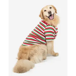 Big Dog Red White & Green Stripes Pajamas