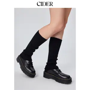 Cider [6 colors, size One Size-One Size] Solid Thin Leg Warmers