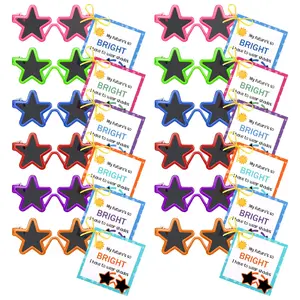 24/48Pcs End of Year Students Gifts Sunglasses Preschool Student Class Present with Blessing Cards Kindergarten Graduation Favors for Graduation Party Ceremony Wedding Birthday Kids End of Year Class Gift