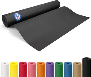 Black Paper Roll 24" x 1200" (100 feet) - USA-Made Kraft Paper 50lb Thickness - Wrapping Paper for Packing, Moving, Shipping & Crafts/Arts - 100% Recyclable Natural Craft Paper Roll by IDL Packaging