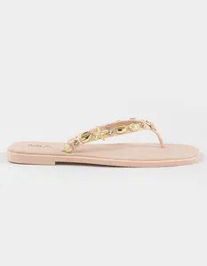 MIA Shell Tulah Womens Jelly Flip Flops