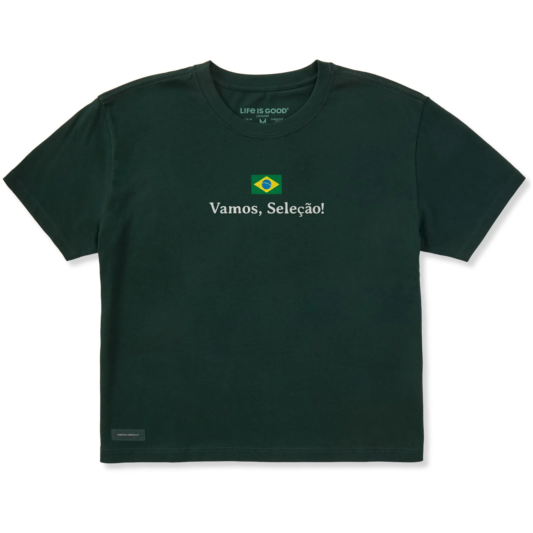 Women's Brazil Selecao Short Sleeve Crusher Boxy Tee