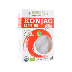 BIG GREEN Organic Shirataki Spaghetti - Low Calorie Konjac Noodles, 200g - Plant-Based, Gluten-Free, Non-GMO