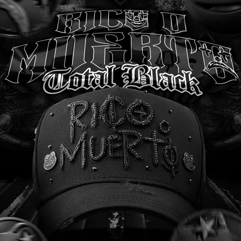 Cap “Rico o Muerto”Total Black, MzHats, Premium.