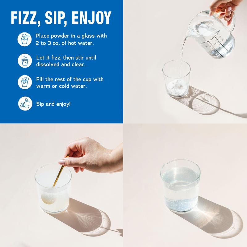 CALM 4 oz Relaxing Drink Mix - Raspberry Lemon Flavor - Magnesium Citrate Supplement -  4 oz (113 g) - 28 servings