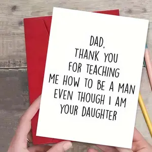 1PC Funny Fathers Day Card, Funny Dad Birthday Card, Funny Dad Greeting Card, Father Card, Card For Dad, Dad Card From Daughter, Durable Card, Fun Party Cards