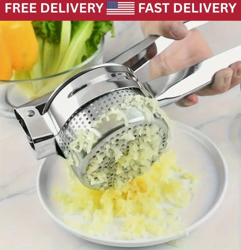 Stainless Steel Potato Presser Masher Ricer - Effortlessly Press, Mash, And Rice