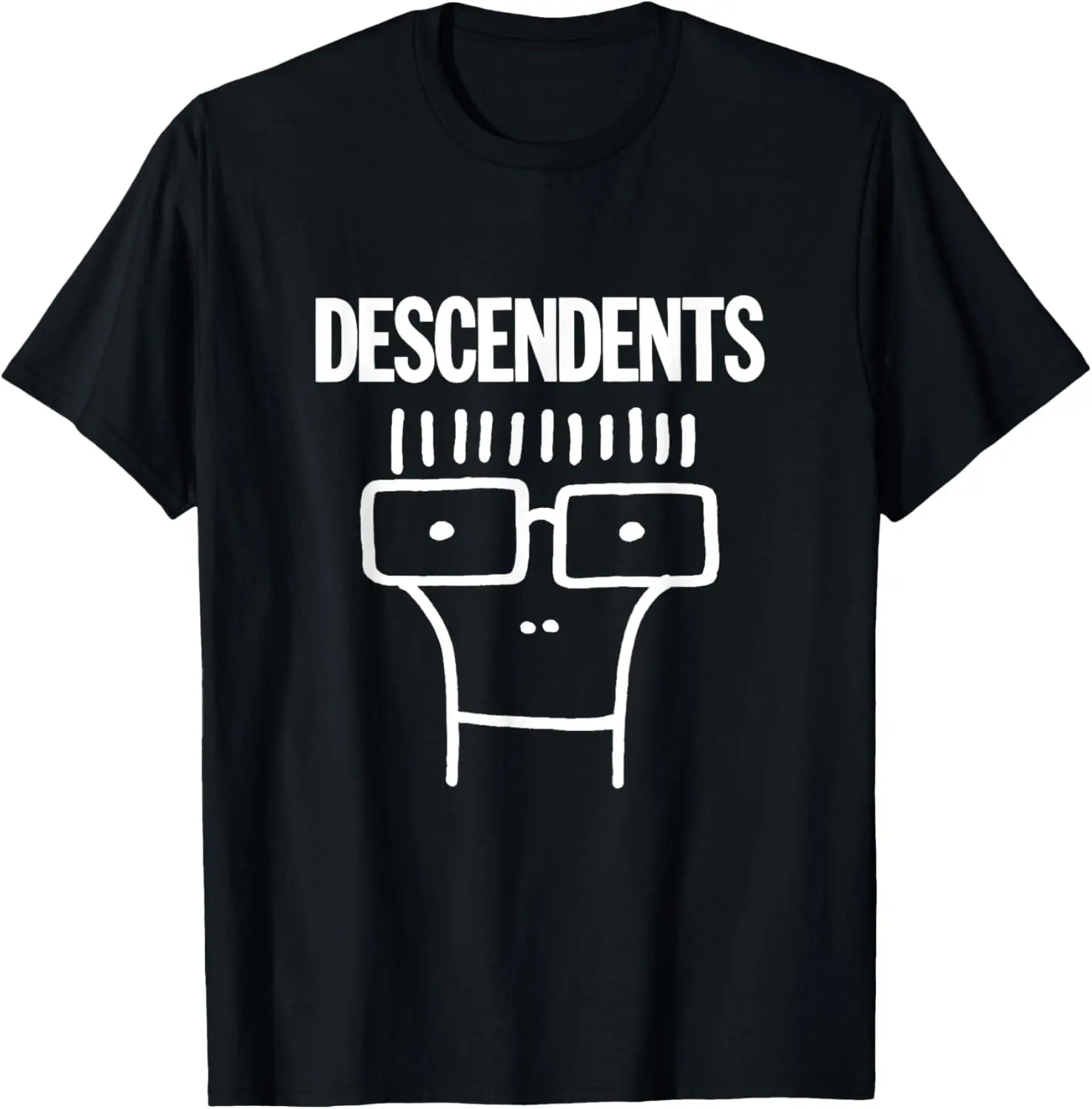 Women's 100% Cotton Tropical T-Shirt - Official Descendents Print, Classic Fit, Round Neck, Short-Sleeve, Casual Beach Outdoor Top, Tshirts