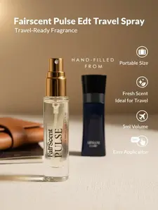 FairScent Pulse - Code Men's EDT Travel Spray, Single Item, 5ml/0.17oz