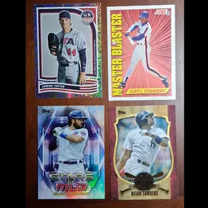 MLB Cards - Dominik Fritton, Darryl Strawberry, Stars of MLB, Deion Sanders - Collectible Baseball Trading Cards