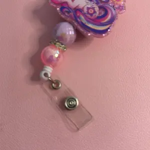 Short Beaded Badge Reel