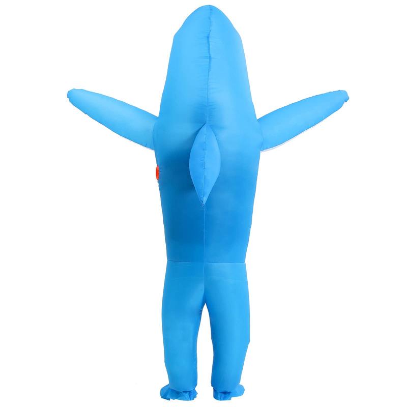 Inflatable Shark Costume for Adult and Kid, Air Blow up Jaws Design, Fancy  Funny Carcharias Suit for Halloween Cosplay Party