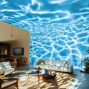 Aurora & Water Ripple 2 Counts of Shades Projector Light,USB LED Dynamic Ambient Color Changing w/ Remote, Bathroom Decal Lights at Night Home Decor Wall Ceiling Modern Design TikTokShopJumpstartSale tiktok shop deals
