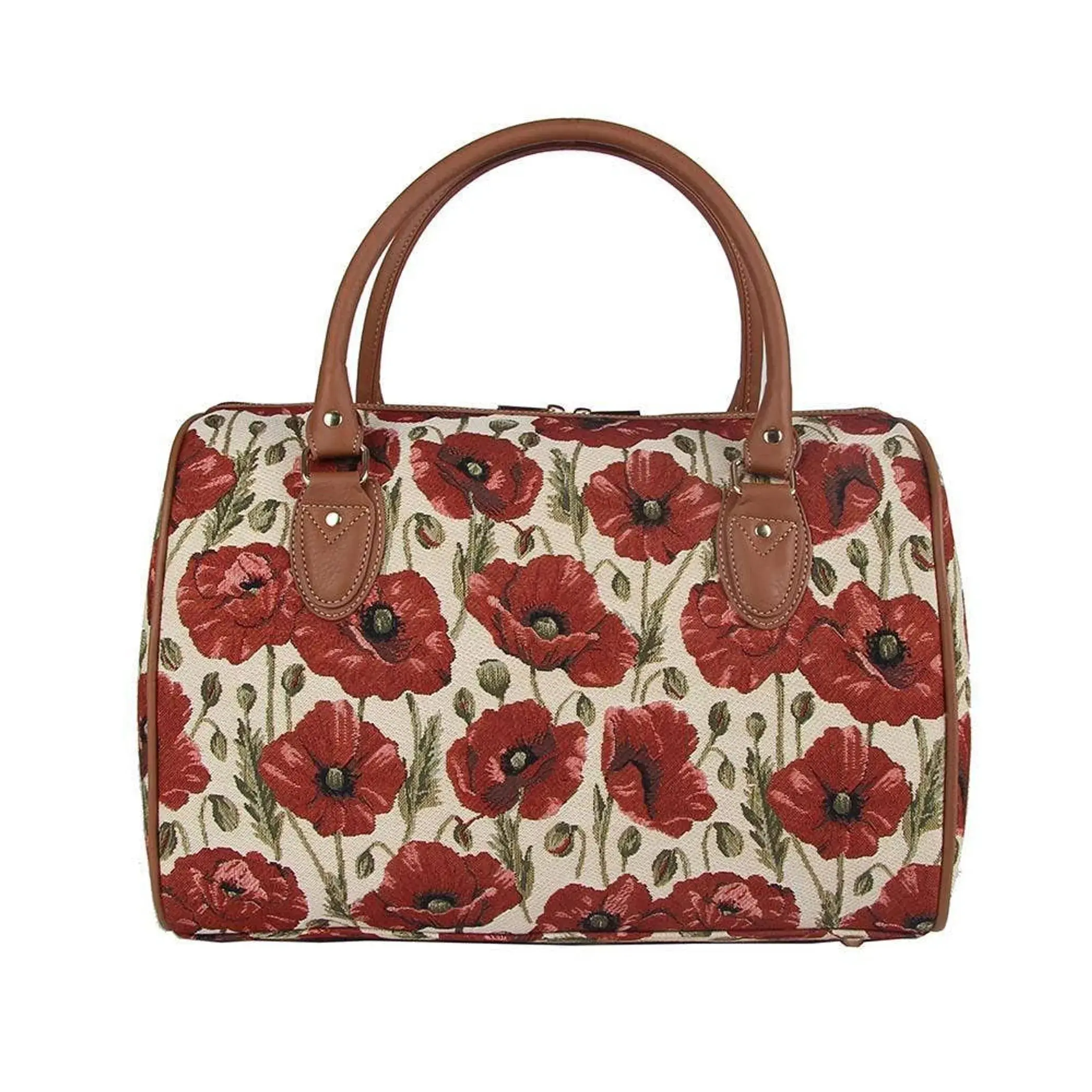 Poppy Floral Travel Bag Weekender Gym Holdall