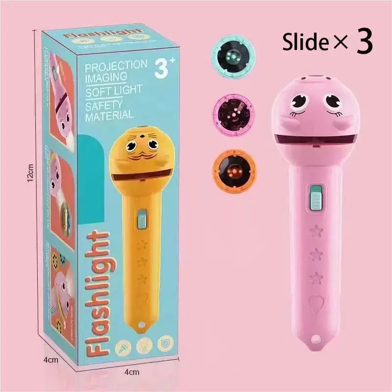 【Summer Sale Deals】24-Unique Projection Patterns Animal Flashlight, Compact Design Bedtime Educational Toy, Visual Learning Tool, Storytelling Light, Ideal Back to School & Special Occasions Gift for Toddlers (Transforms Bedtime Routines)