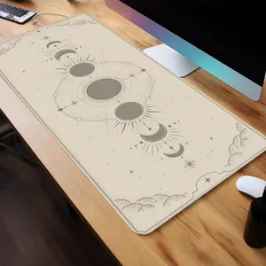 Moon Pattern Mouse Pad, Rectangle Gaming Mouse Pad, Anti-slip Mousepad, Office Desk Keyboard Mouse Mat for Home Office Game Room Desk, Office Desk Accessories