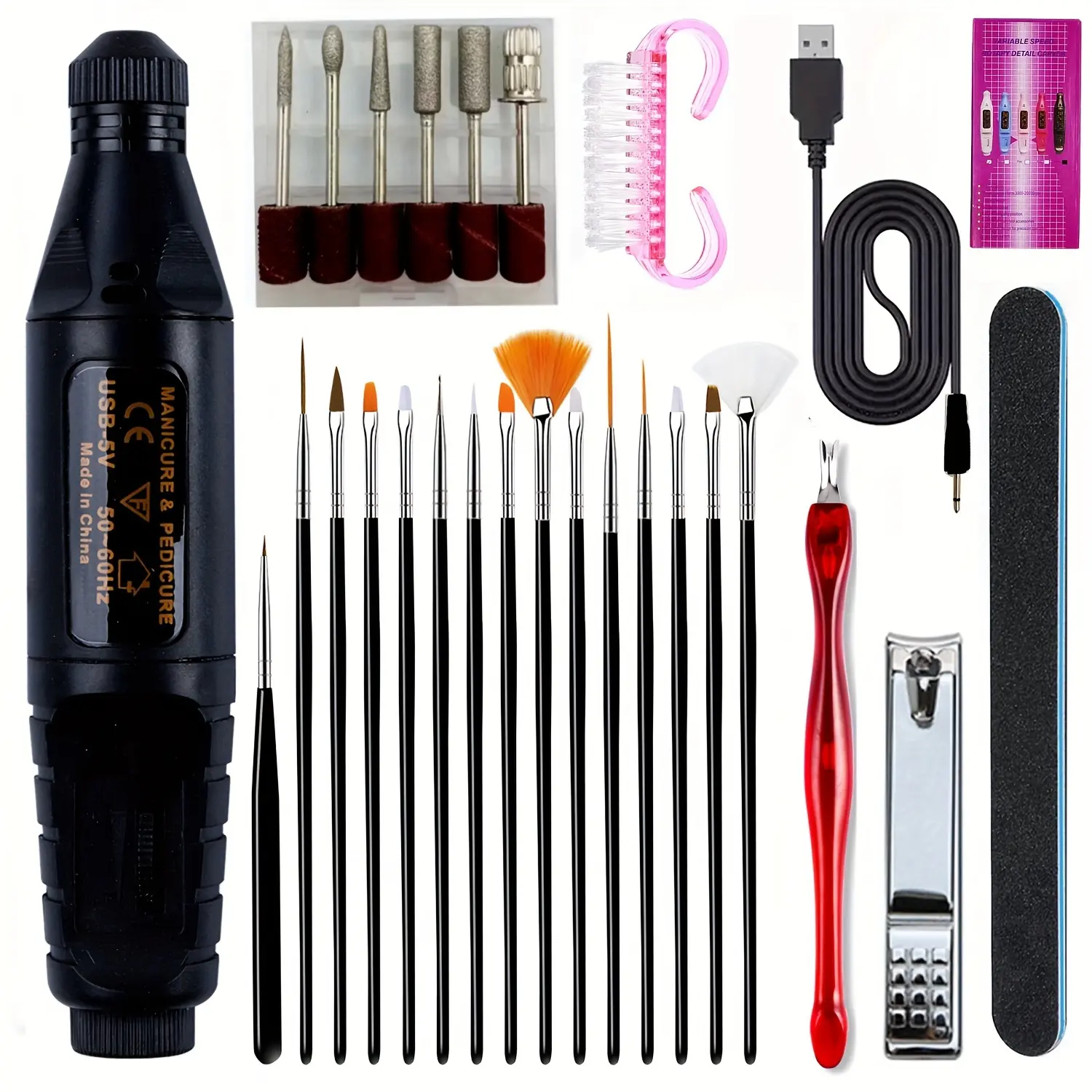 JOYYH Electric Nail Drill, Professional Acrylic Nail Kit, Gel Remover Nail Tools, File Finger Toe Care Nail Tips Nail Care, Nail Polishing Machine Pedicure Machine Set