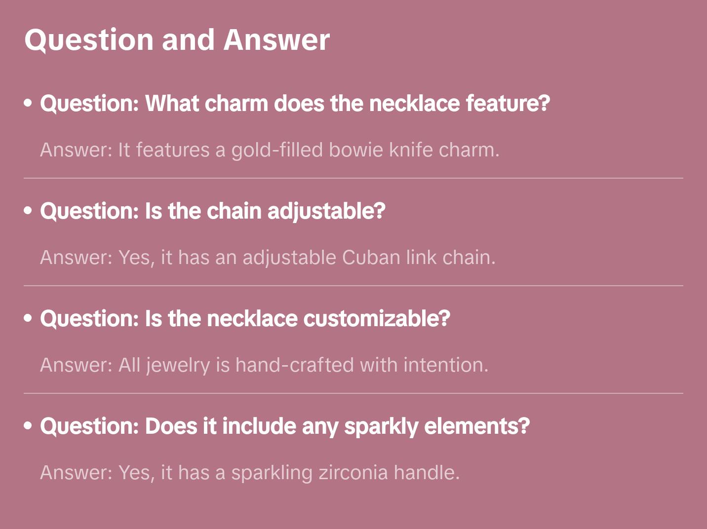 Fatal Attraction Necklace-  Knives out! The perfect accessory for the tough and fearless