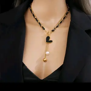 Heart Shaped Stainless Steel Necklace with Steel Chain - Fashion Accessory Ideal for Everyday Wear, Heart Shaped Necklace