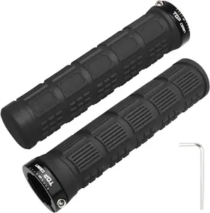 Double Lock Bicycle Handlebar Grips - Rubber Comfortable BMX Mountain  Grips