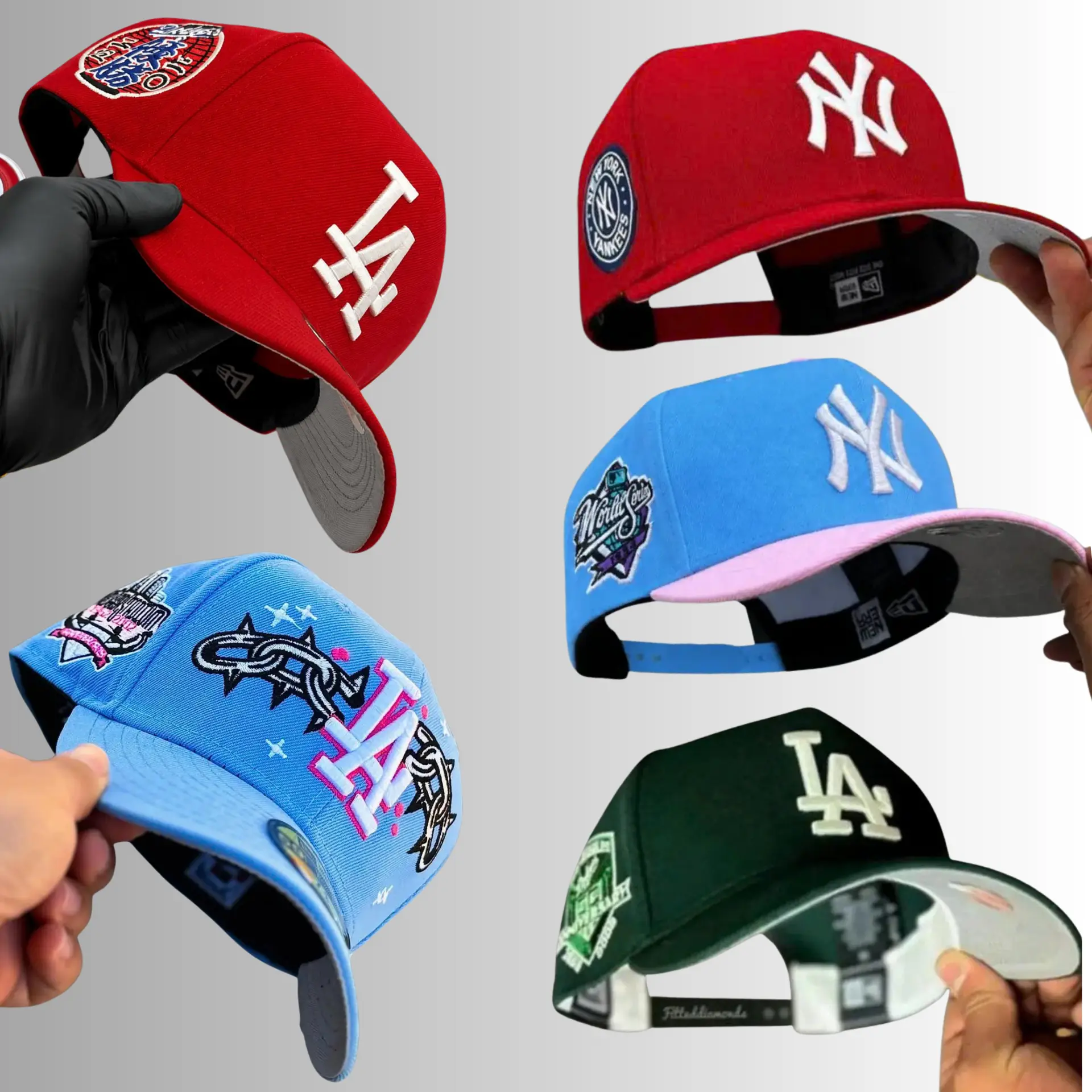 New Era MLB NY Yankees LA Dodgers Premium Collector Lifestyle Baseball Cap – Adjustable 9FORTY 59FIFTY Curved Brim Snapback Hat, Official Team Logo Embroidery, Retro Heritage Sports Style, Urban Streetwear Fashion, Casual Daily Wear, USA 2026 Collection