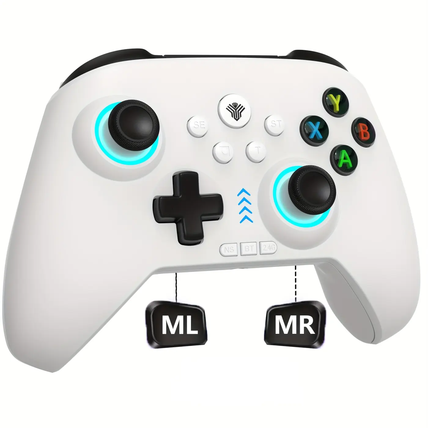 YUYIU Dawn Breaker Wireless Pro Gamepad Accessories, Hall Effect Anti-Drift Joysticks, Linear Triggers, Dual Vibration, 6-Axis Gyro, Programmable Macro Keys, Multi-Platform Compatible with PC Steam/Android, Gamer Birthday Gift (Not for Xbox)