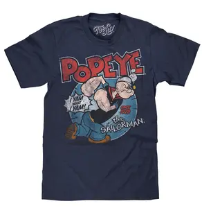 Popeye I Yam What I Yam T-Shirt - Navy