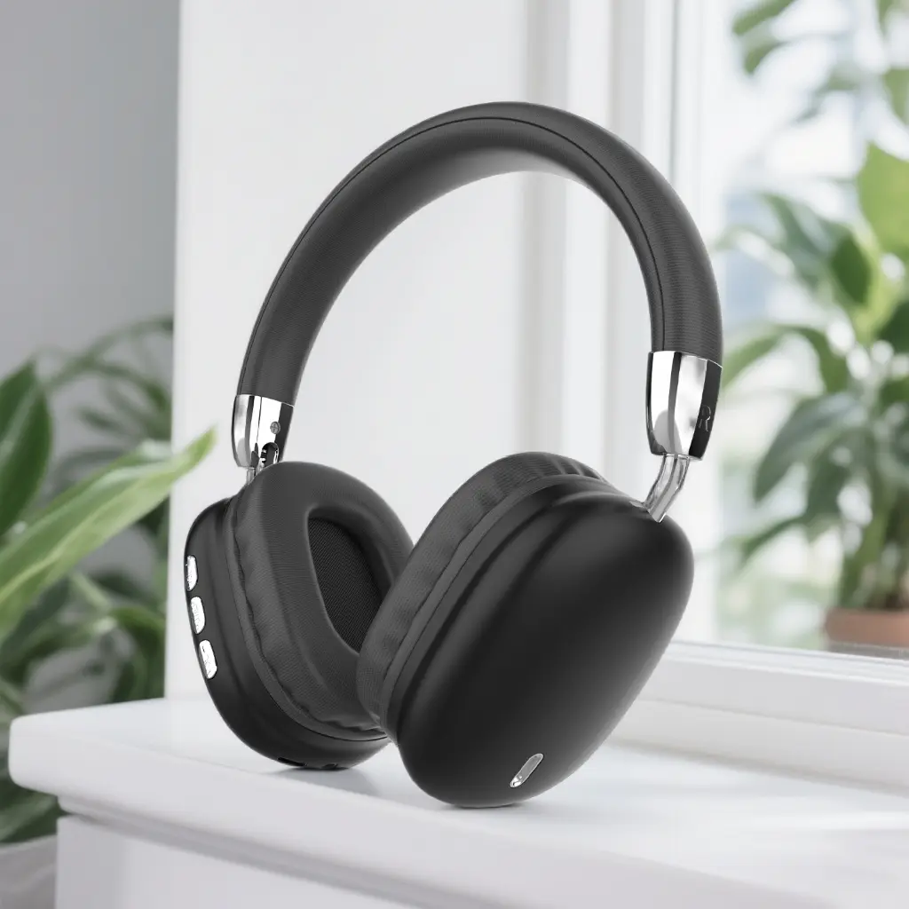 [ZionTech] Wireless Bluetooth Electronic Audio Headphones - HiFi Stereo, Deep Bass, 250g Foldable Design, Long Battery Life, USB-C Charging, Detachable Cable, Stable Connection for Work, Gaming