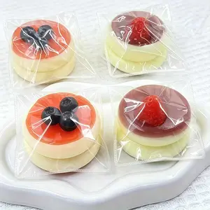 Realistic Fruit Cake Squishy Toy, Soft Tpr Slow Rebound Fidget Toy, Stretchy Sensory Stress Relief Squeeze Toy for Kids Adults Party Gifts, Kawaii Squishy