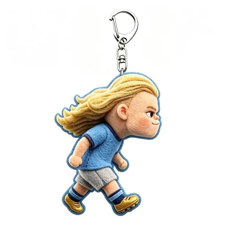 Premier League 4-Piece Cartoon Anime Soccer Keychains - Lightweight Durable Acrylic Charms, Unisex Collectibles for Bags, Purses, Keys Everyday Accessory
