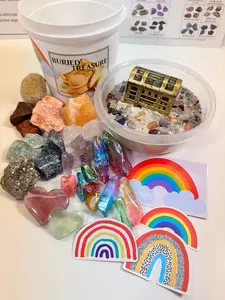 RAINBOW GEMSTONE MINING BUCKET - HALF GALLON OR GALLON