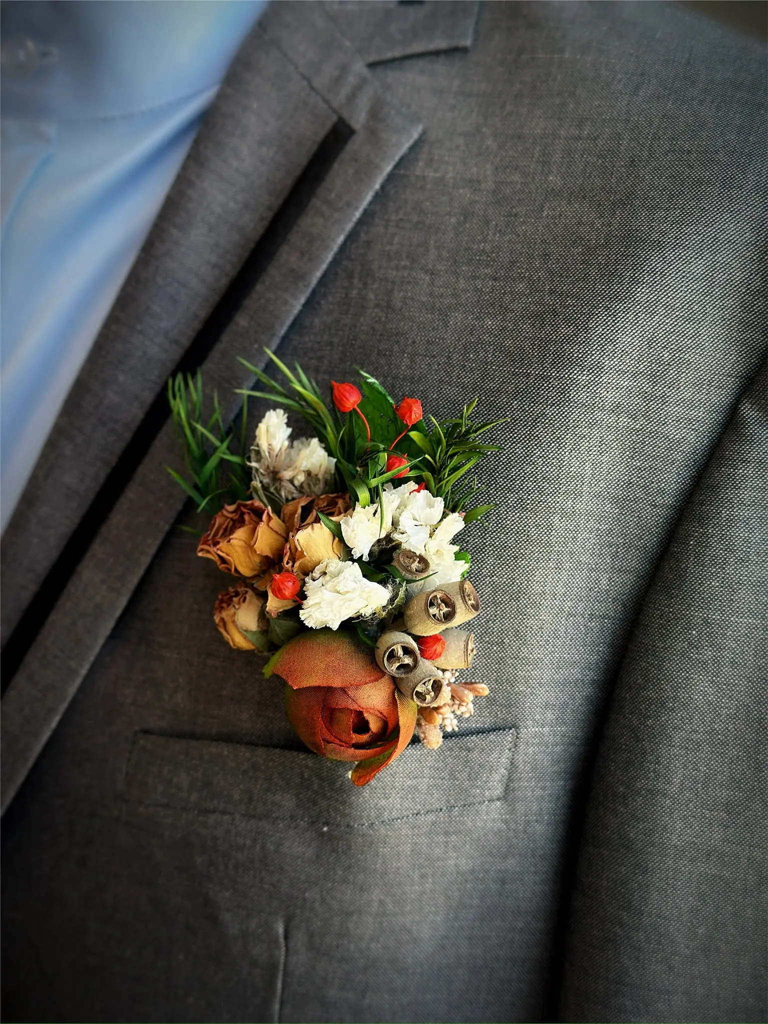 Rustic Earth Tones - Prom Boutonniere