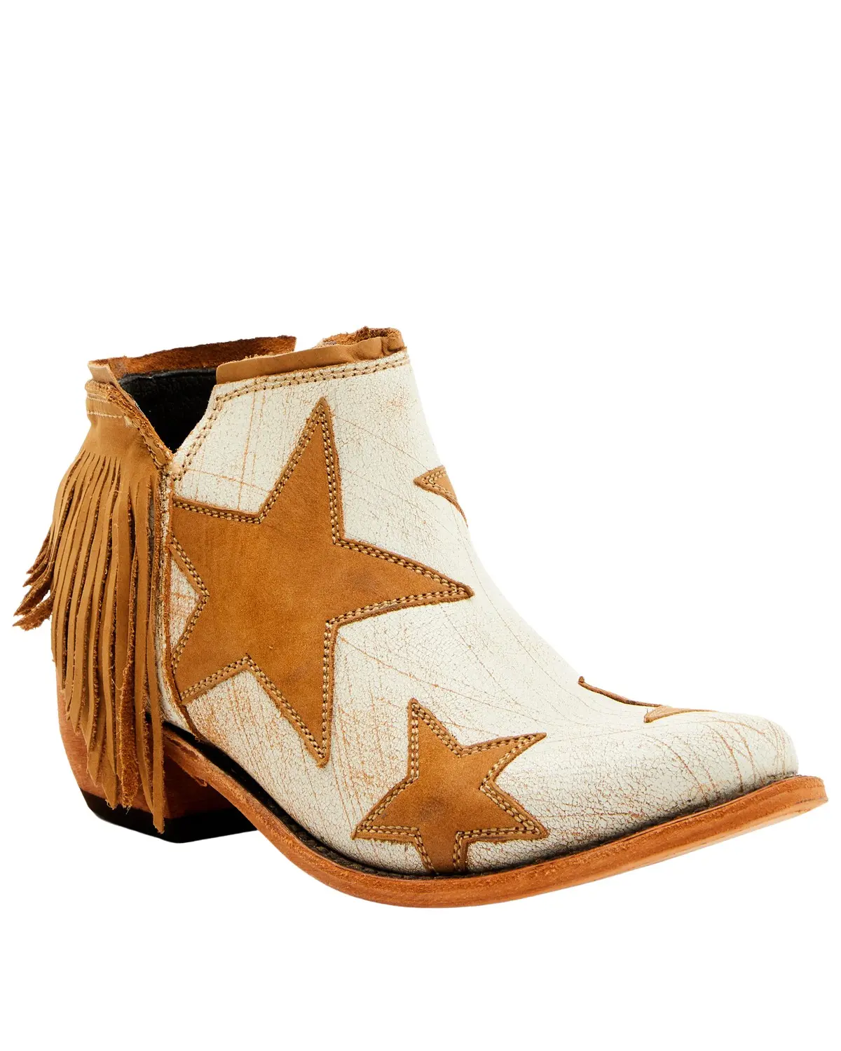 Caborca Silver By Liberty Black Women's Women'S Sybil Star Fringe Booties - Bblb-7112019 A