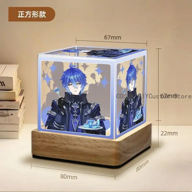 Cute Game Genshin Impact Durin Anime Acrylic Multicolored LED Night Light Cartoon Model Exposing Lamp Energy-saving Lamp Gift