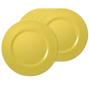 Reston Lloyd 72201 6pc Melamine Salad Plate Set Lemon