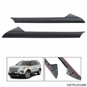 Fit For 11-19 Ford Explorer Windshield Outer Trim Pillar Molding Right&Left Side