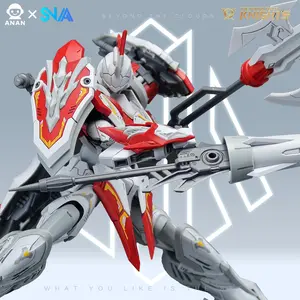 High-End 1/144 Scale Holy Knight Mecha Model Kit, 16cm Fully Movable Spirit Gun Knight, High Detail Internal Skeleton, Tactical Shield & Equipment
