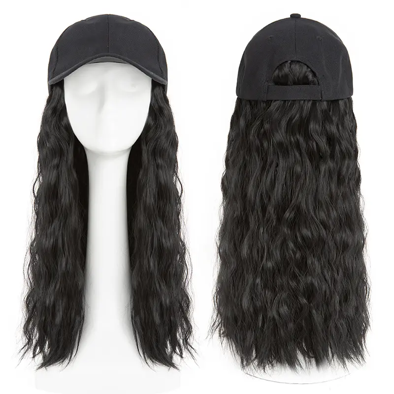 16in Hat Wigs For Women Baseball Cap With Hair Extensions  display picture 1