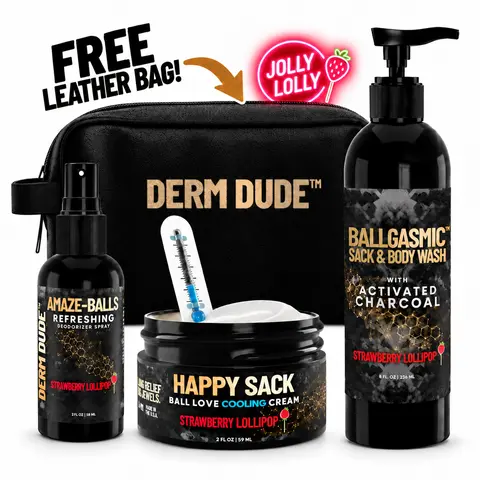 Men's Hydrating Cream Jolly Lolli Sack Multi-Pack, Cool & Refreshed Bath & Body Care Set