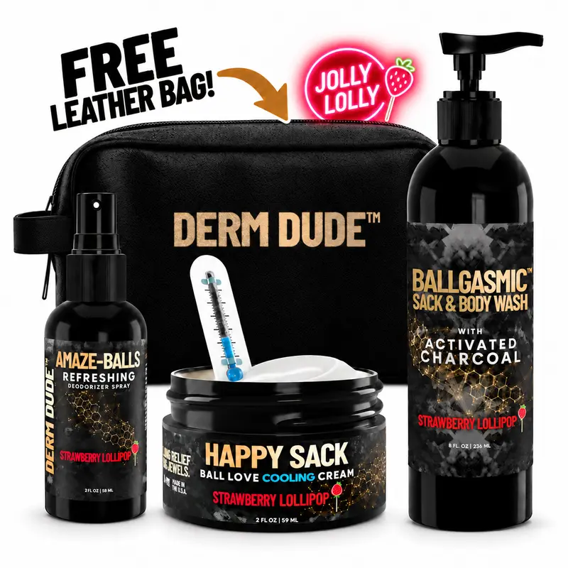 Men's Hydrating Cream Jolly Lolli Sack Multi-Pack, Cool & Refreshed Bath & Body Care Set