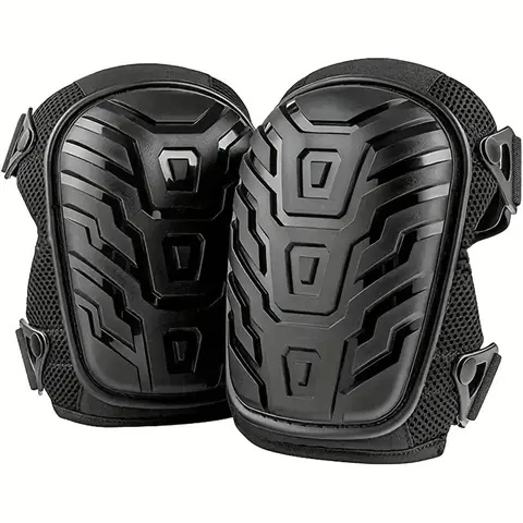 Professional Knee Pads, 1 Pair Foam Padding Gel with Strong Double Straps, Comfortable Knee Protection for Indoor and Outdoor Use, Construction & Safety Gear, Kneepads