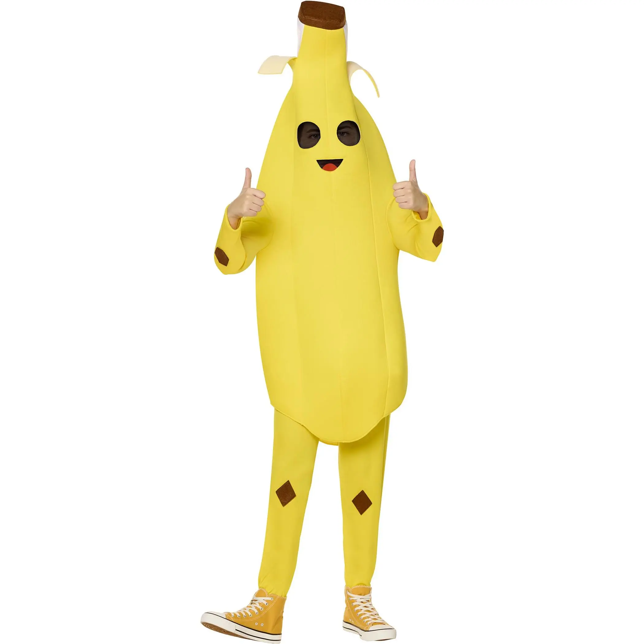 InSpirit Designs Youth Fortnite Peely Costume | Officially Licensed | 3D Foam Outfit & Matching Jumpsuit | Perfect for Gamers