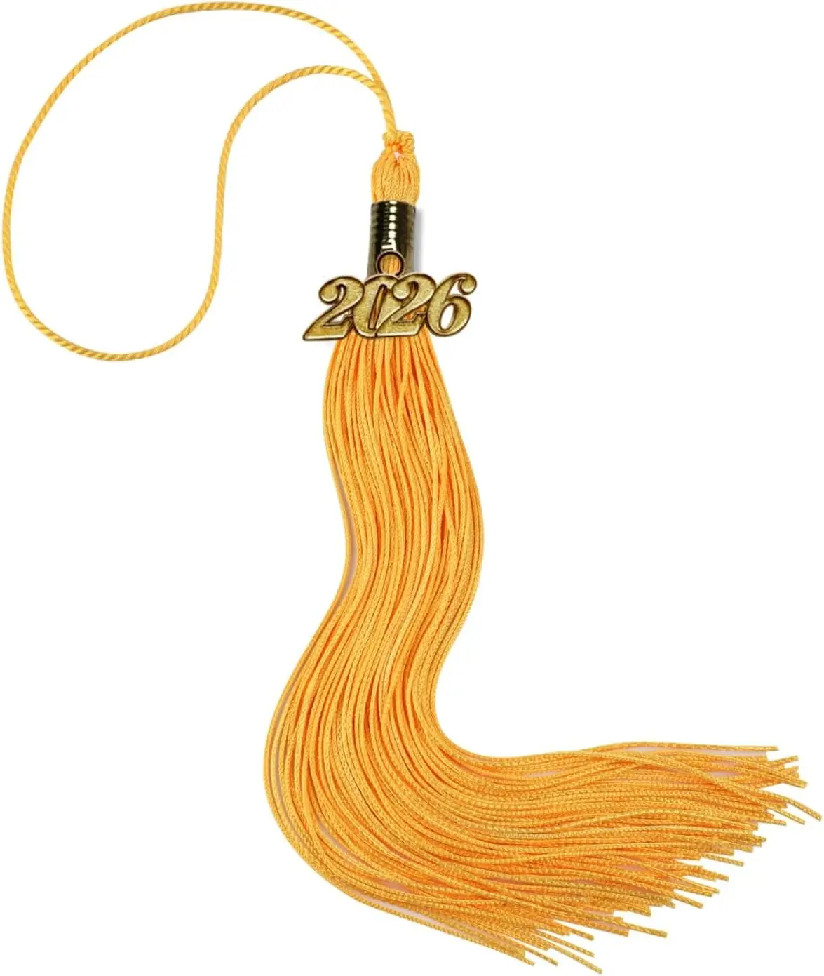 2026 Graduation Tassel with 2026 Gold Charm, Tassels for Graduation Cap, Gold Tassels for Graduation Hat Decorations