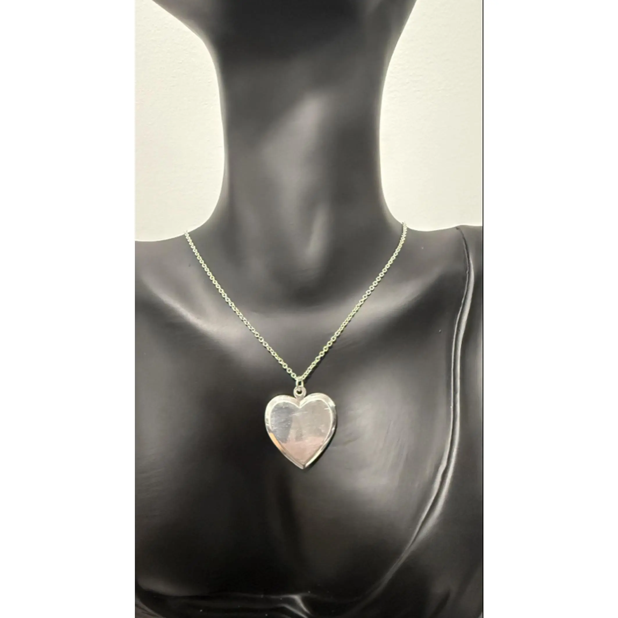 925 Italy Sterling Silver Love Locket Necklace